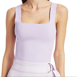 ALC Victoria Knit Stretch Crop Square Neck Tank Size XL Excellent Condition